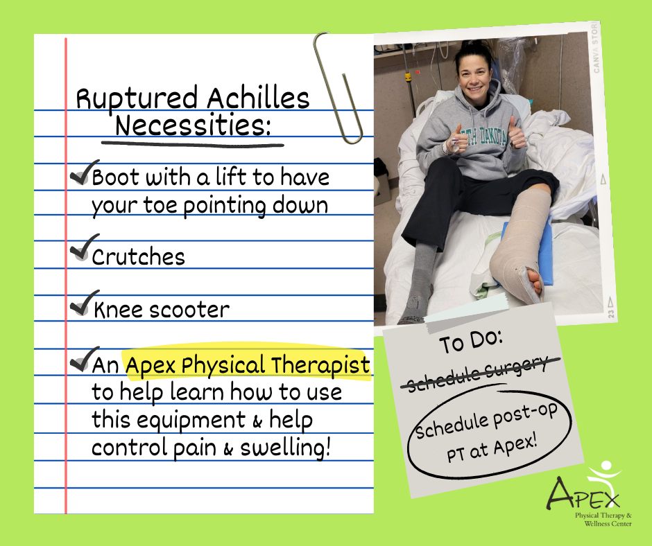 A ruptured... - Apex Physical Therapy & Wellness Center