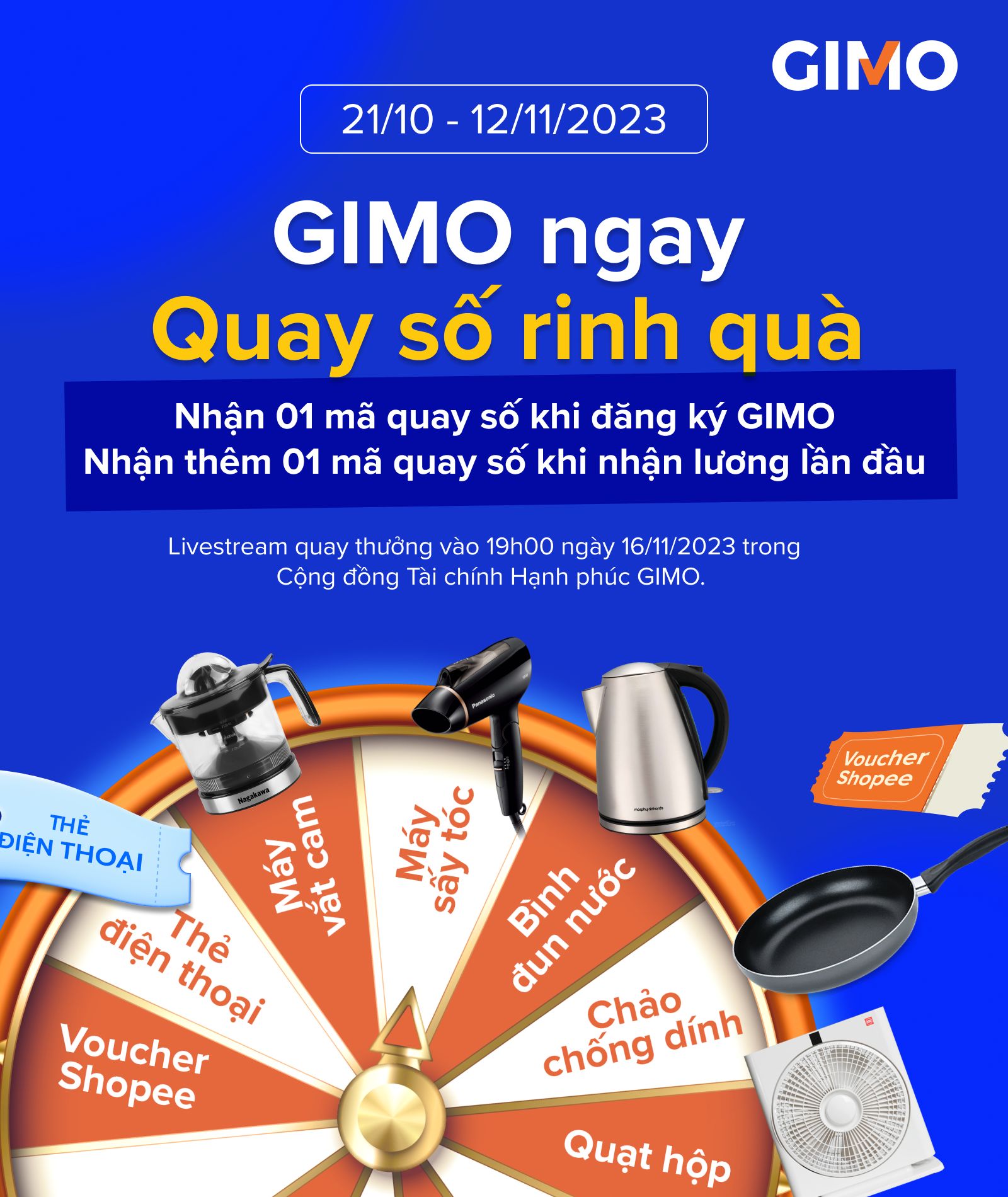 GIMO - 🔥 GIMO NGAY, QUAY SỐ RINH QUÀ🔥 Loa loa loa, tin...
