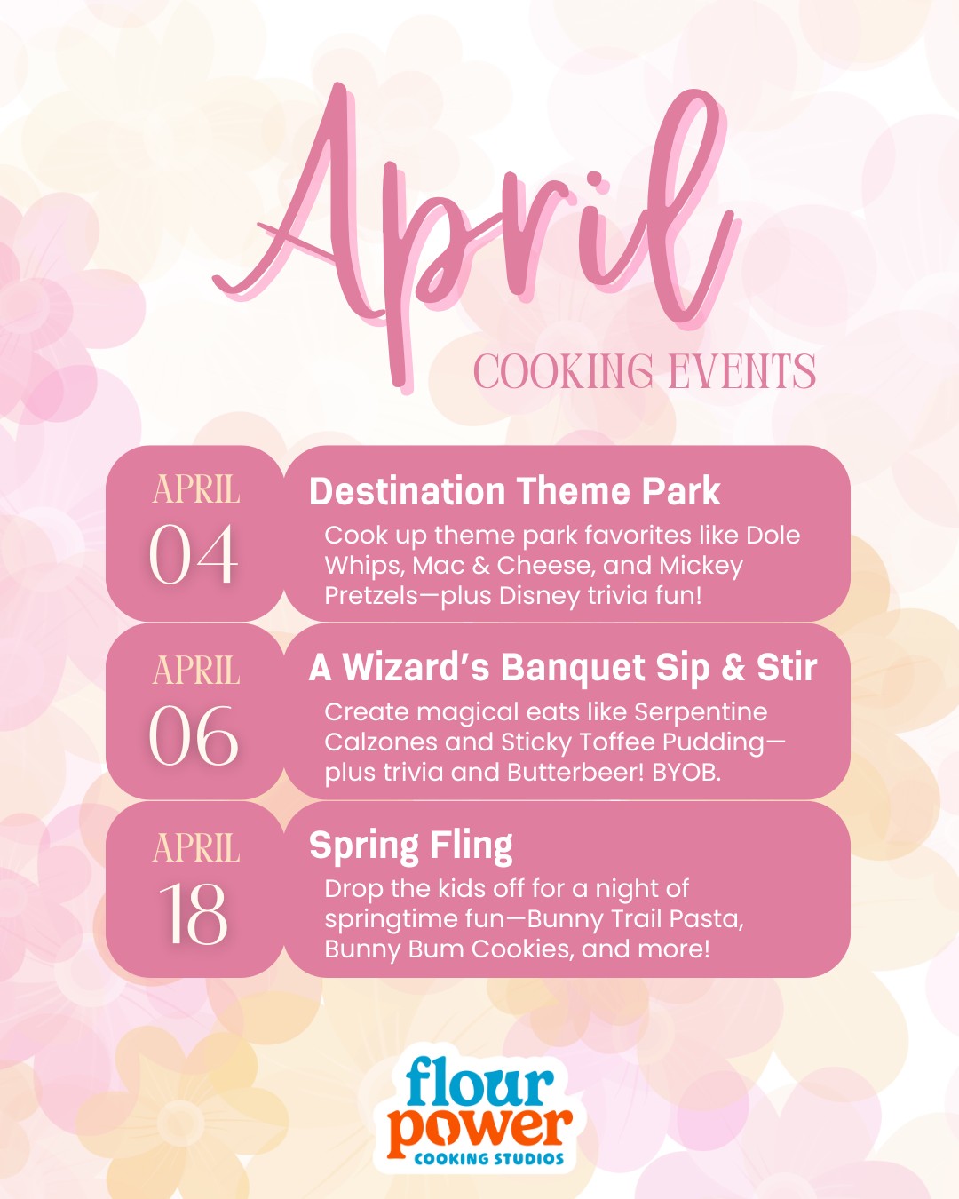 Flour - April is almost here, and we’re ready to stir up some fun!🌸 ...