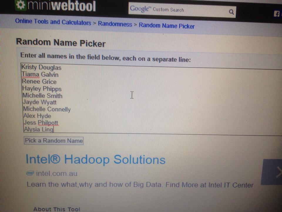 The random name picker! And... - Wrap me/tone me - It Works