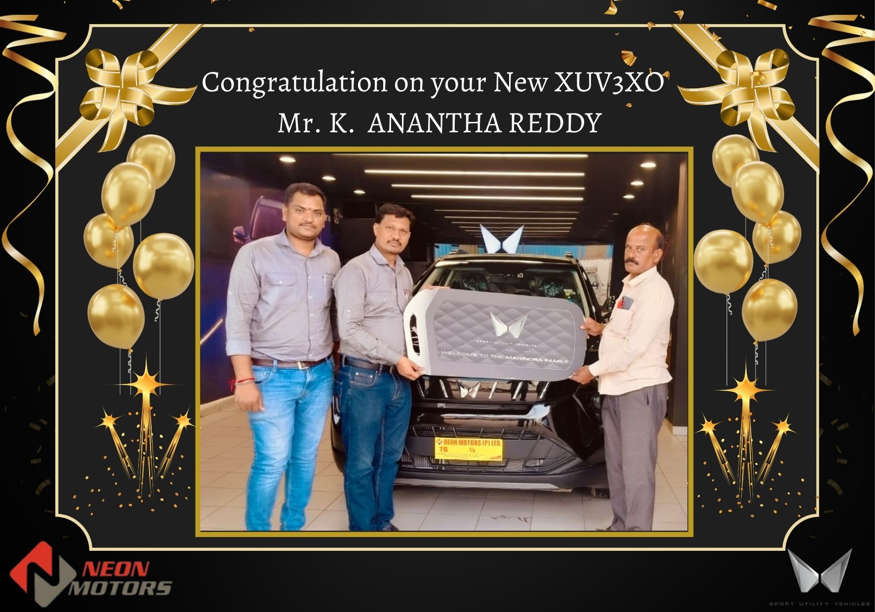 Mahindra - #happycustomers Congratulations, Mr. K ANANTHA REDDY on Your ...