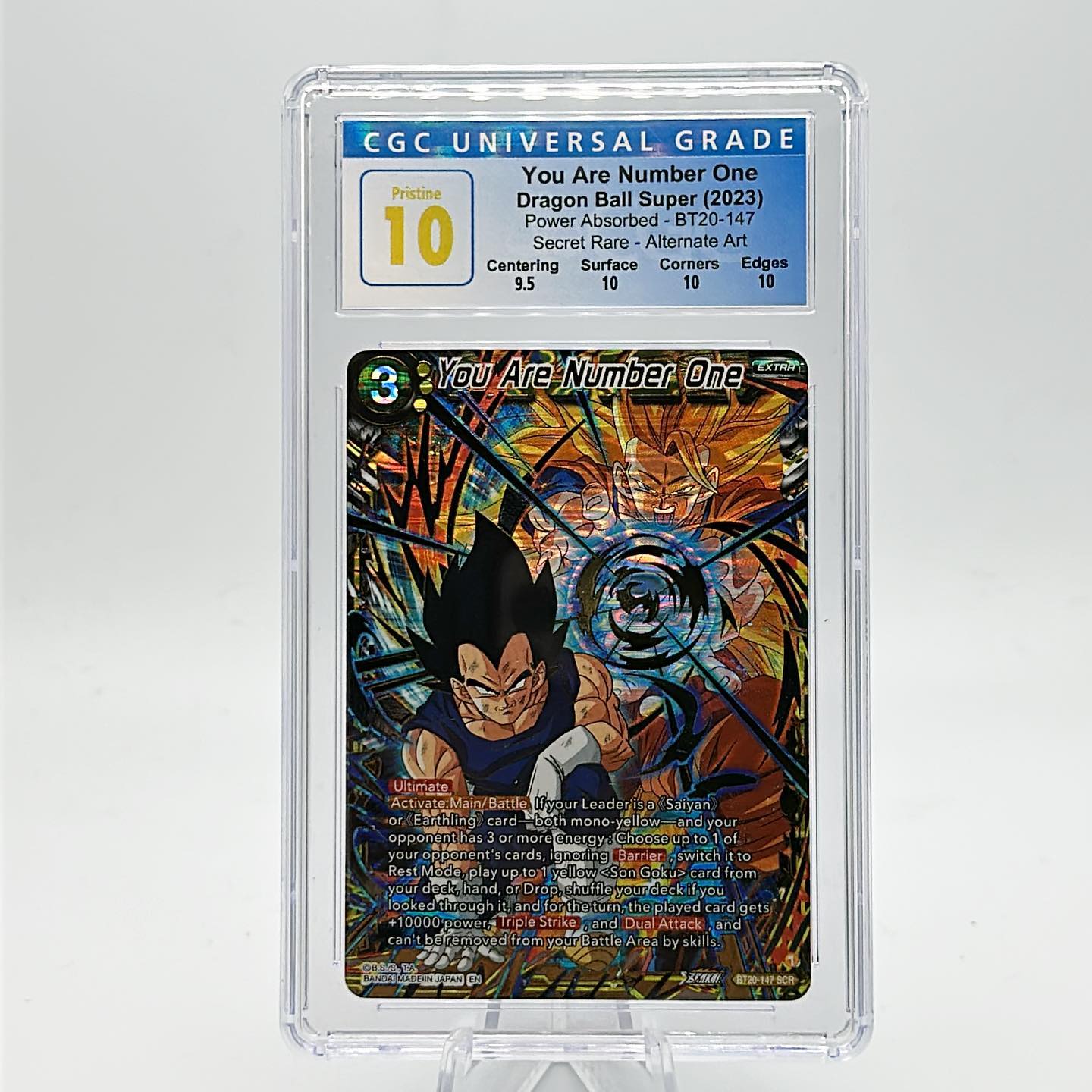 This Secret Rare Super Alt Art version of Son Goku was distributed