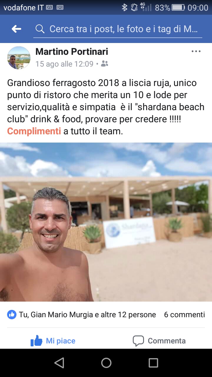 Shardana Beach Club Drink Food Liscia Ruja Porto Cervo