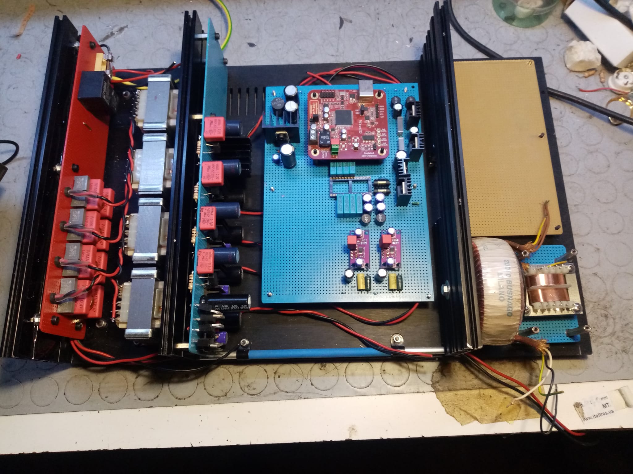 Integrating Philips TDA1524A chip with VTV Linestage Project