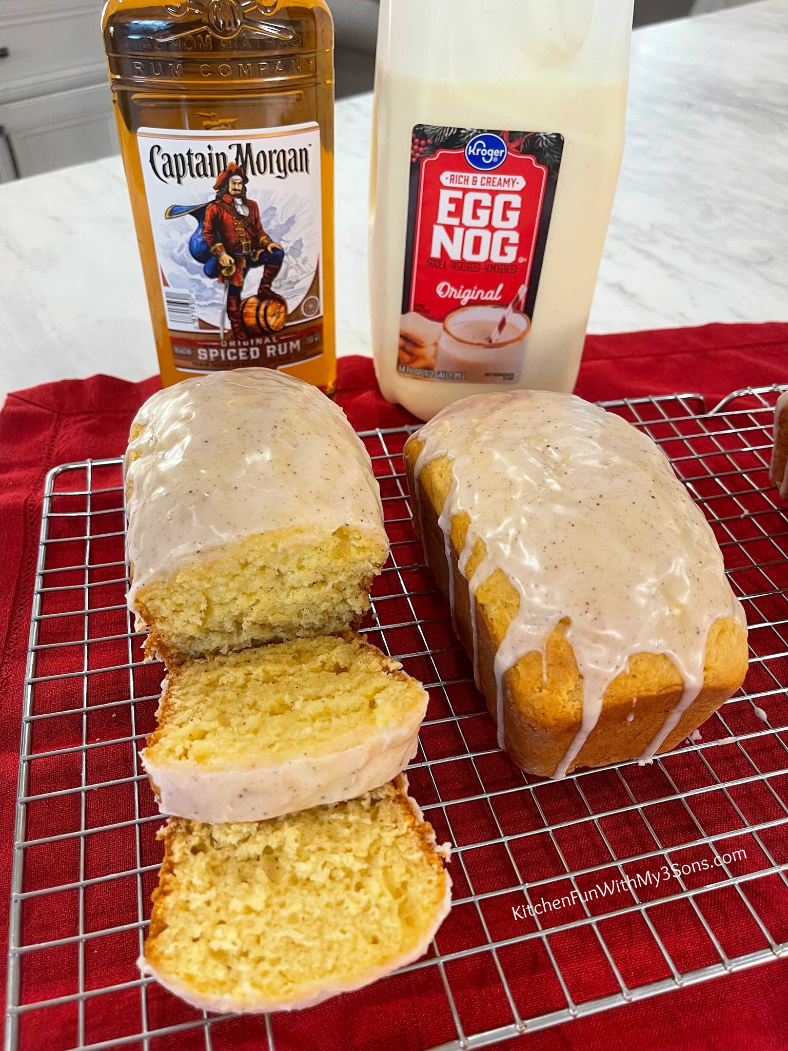 EGGNOG BREAD with RUM GLAZE... - Kitchen Fun With My 3 Sons | Facebook