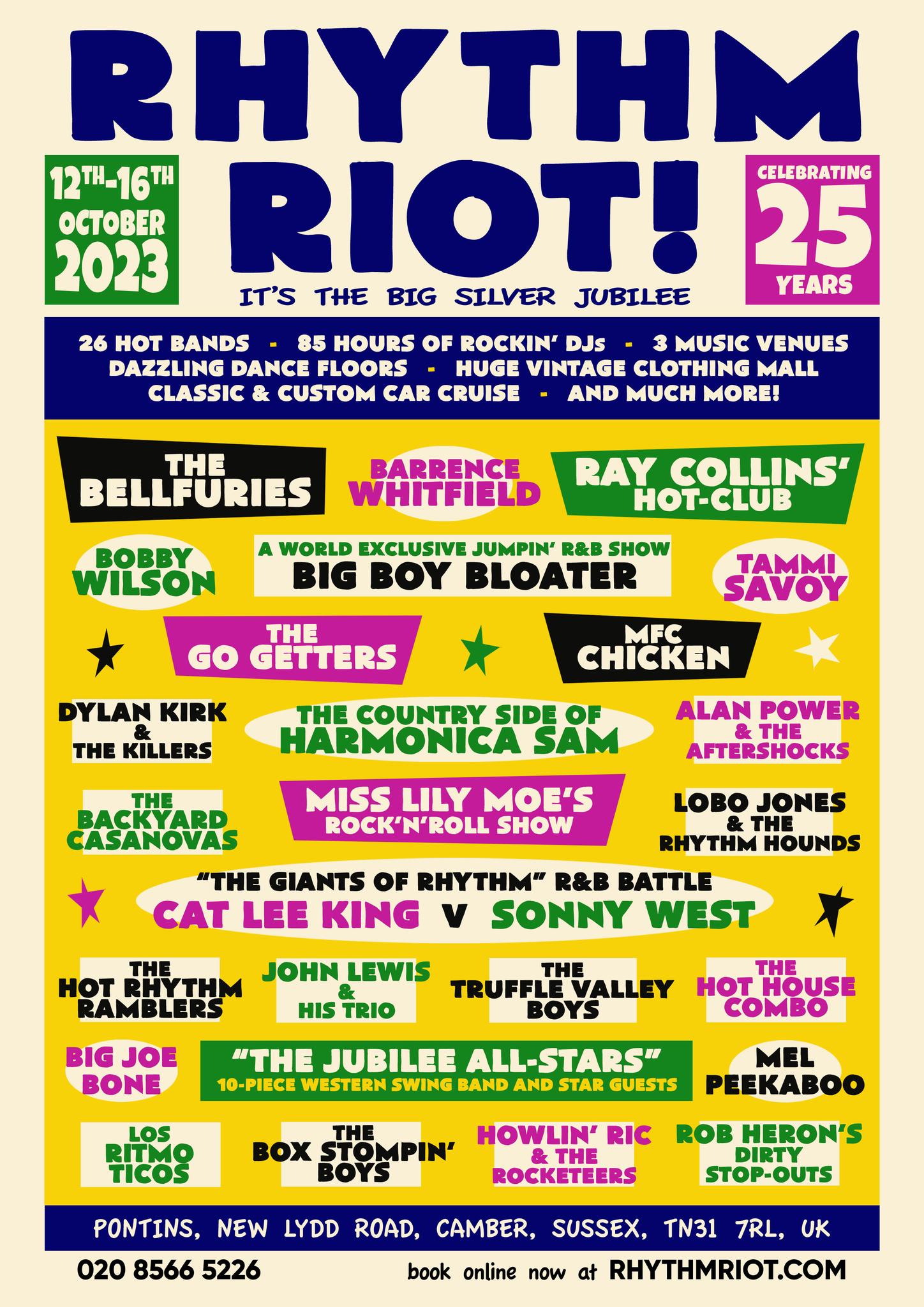 Rhythm Riot - Here it is... The full line-up for this... | Facebook