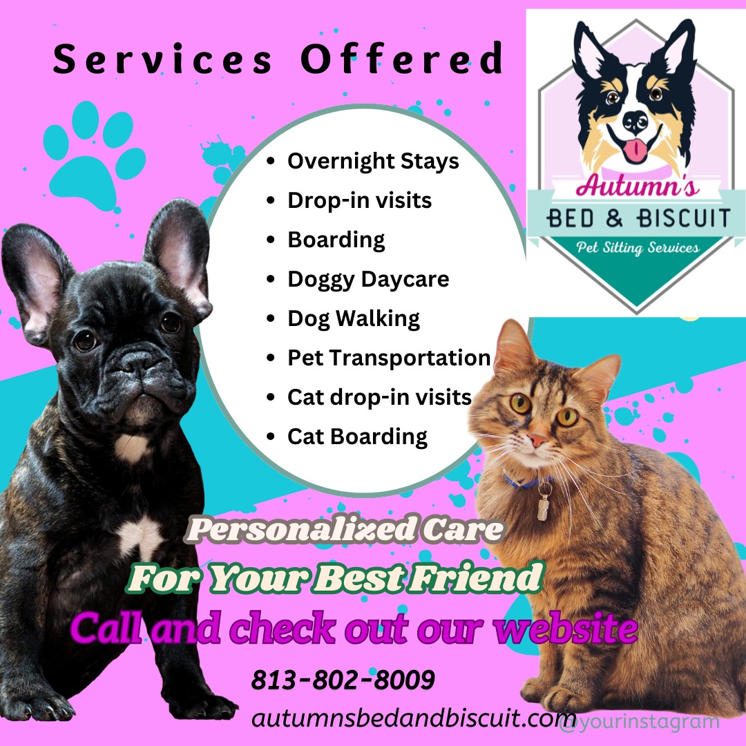 Autumn's Bed & Biscuit Pet Sitting Services | Wesley Chapel FL