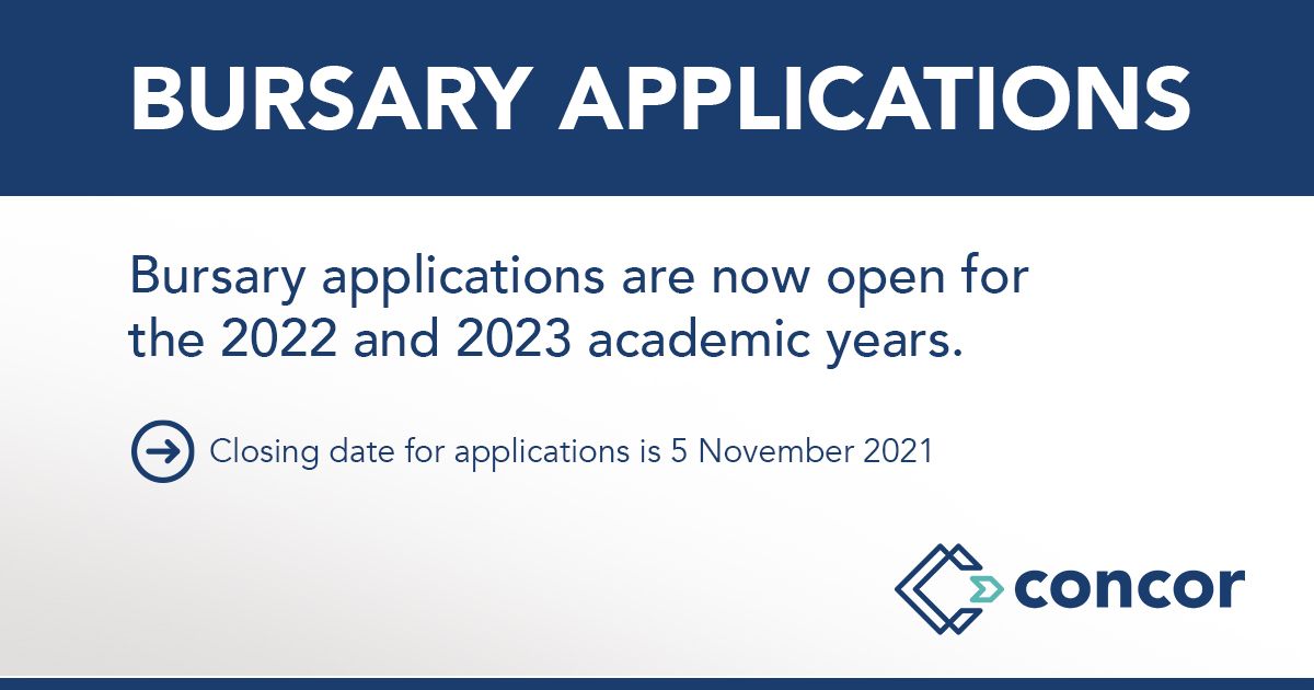 Concor - We are pleased to announce that our Bursary Applications are ...
