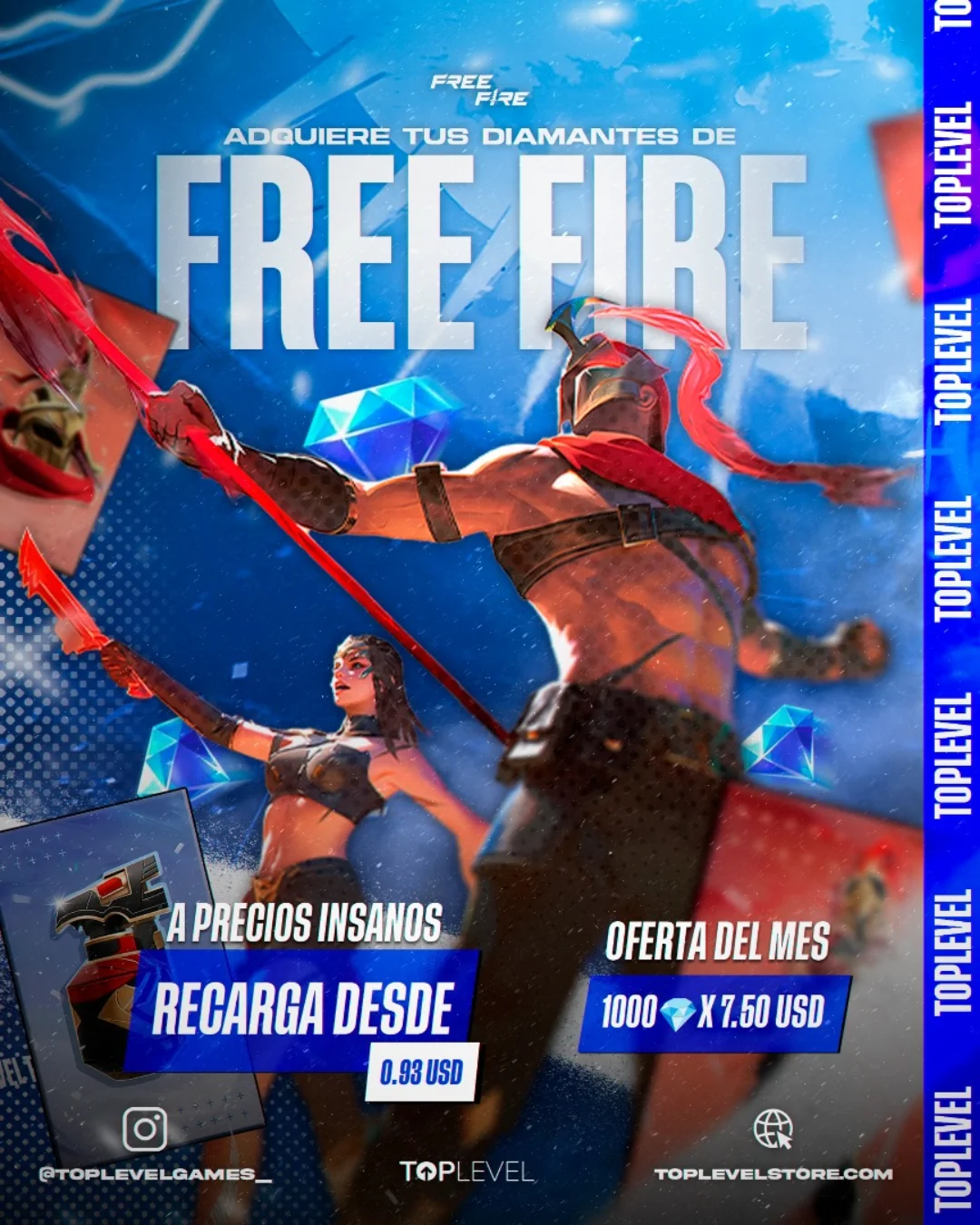 Top - 🔥💎 ¡TopLevel te recarga con la mejor oferta del mes en Free Fire ...