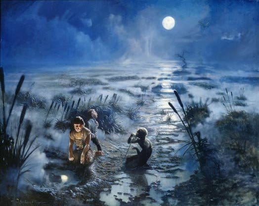 O Senhor - .Dúnadan — Há coisas mortas, rostos mortos na água — disse ...