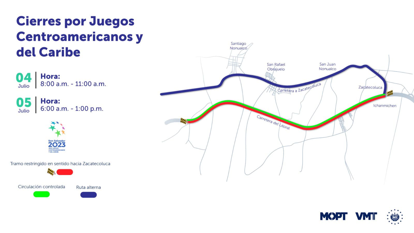 🗓️4 de julio 8:00 a.m. a... - Ministerio de Obras Públicas | Facebook