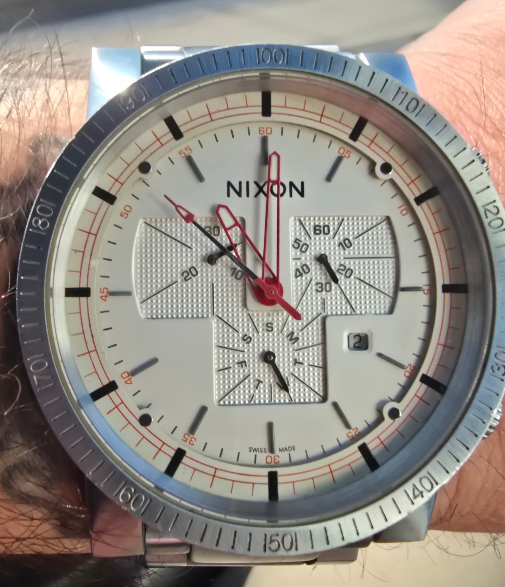 Nixon Magnacon Watch with Cream Dial