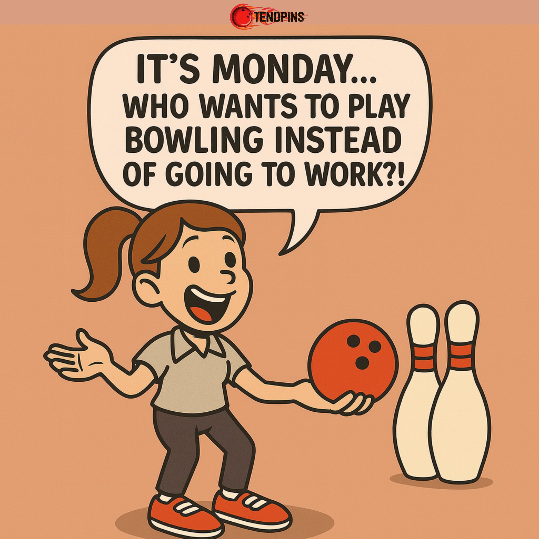 Tendpins - Monday blues? Let’s trade the office for the bowling alley ...