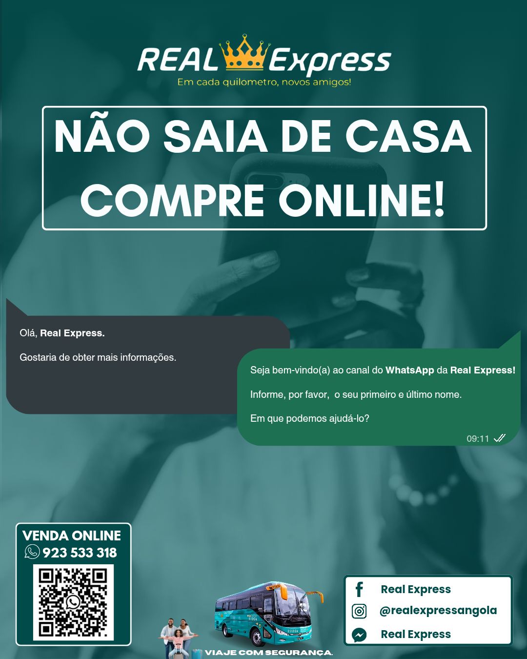 Real Express - 📲 COMPRE SUA PASSAGEM ONLINE – RÁPIDO,... | Facebook