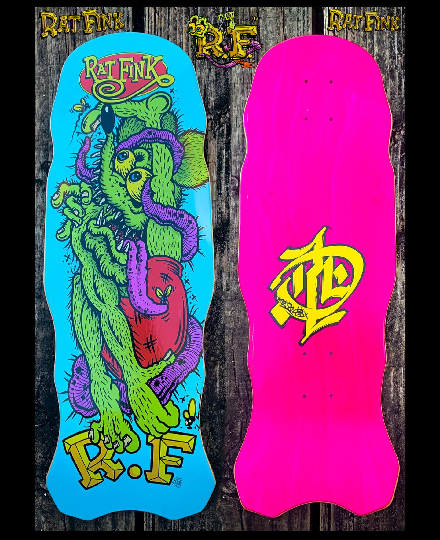 Rat Fink skateboard is now available on our website!!! Limited
