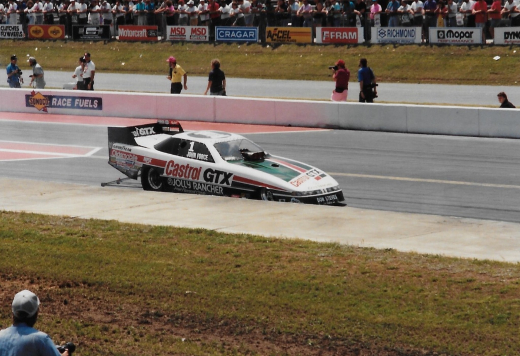 Drag - John Force with the #1 on the window at Atlanta Dragway 📸 by Tim ...