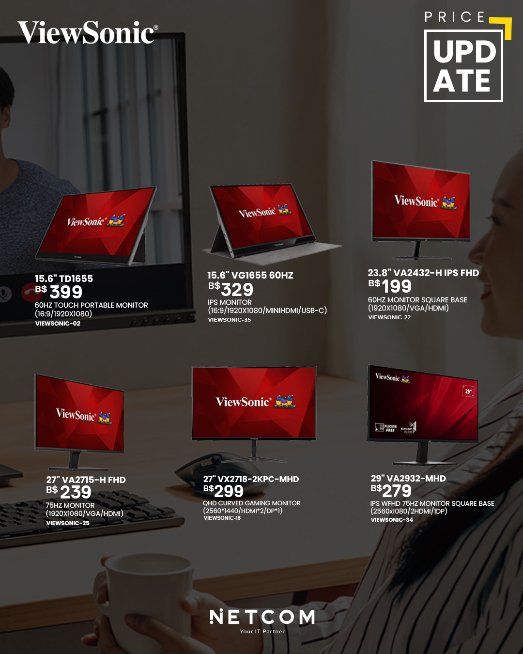 🎉🖥️ Price Update Alert: ViewSonic... - Netcom Computer House | Facebook