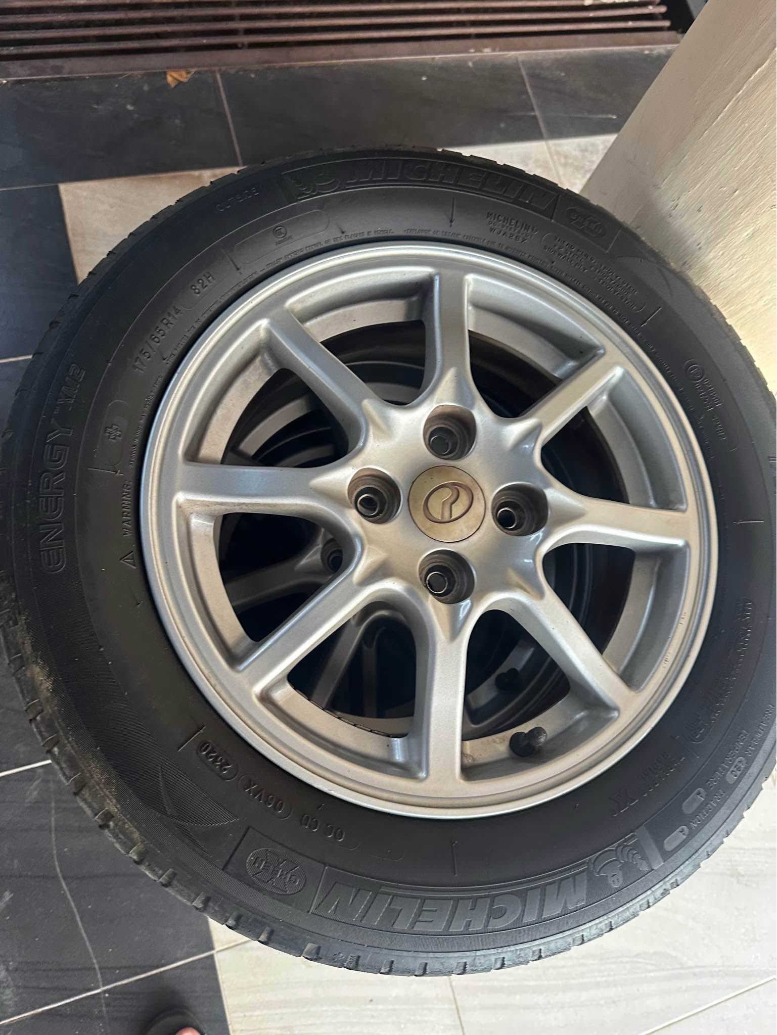 rim axia saiz 14 siap tayar 175 65 14 michelin - Car Wheels, Tires ...