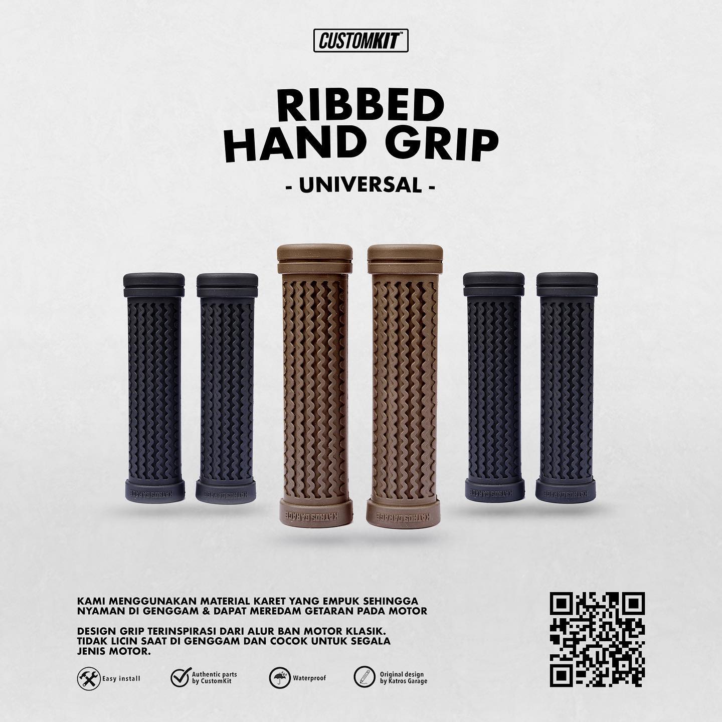 custom.kit - Hand grip Ribbed series dari @katrosgarage !... | Facebook