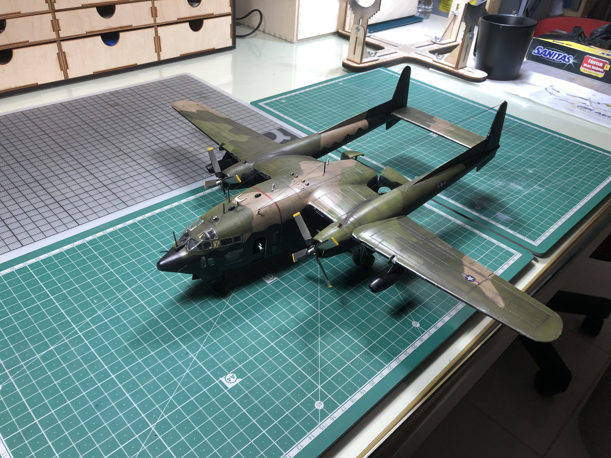 From Kiwikitbasher : Italeri 1/72 Fairchild C-119G Flying Boxcar