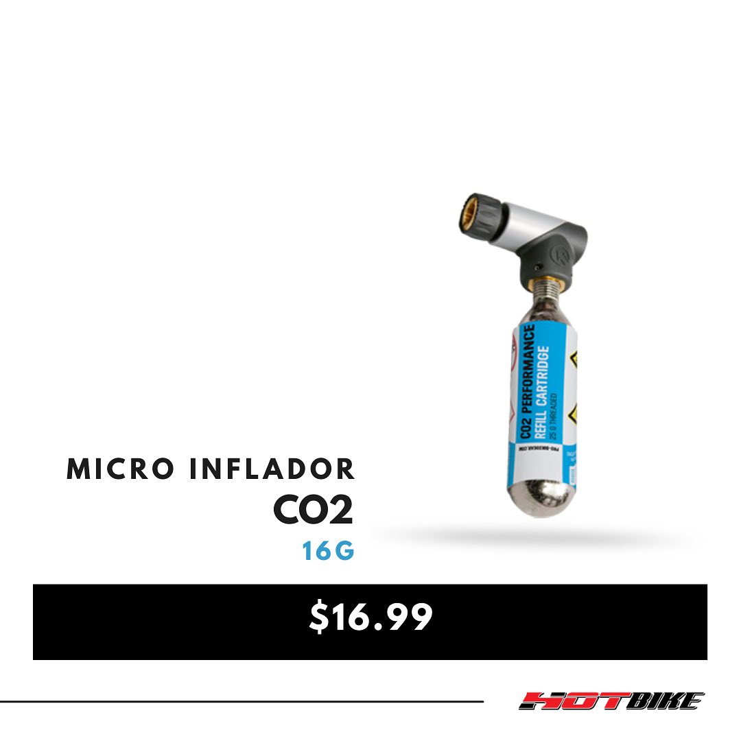 Cabezal Inflador CO2 Mini Para Válvula De Bicicleta | Portátil Y Ligero Para Reparaciones Rápidas
