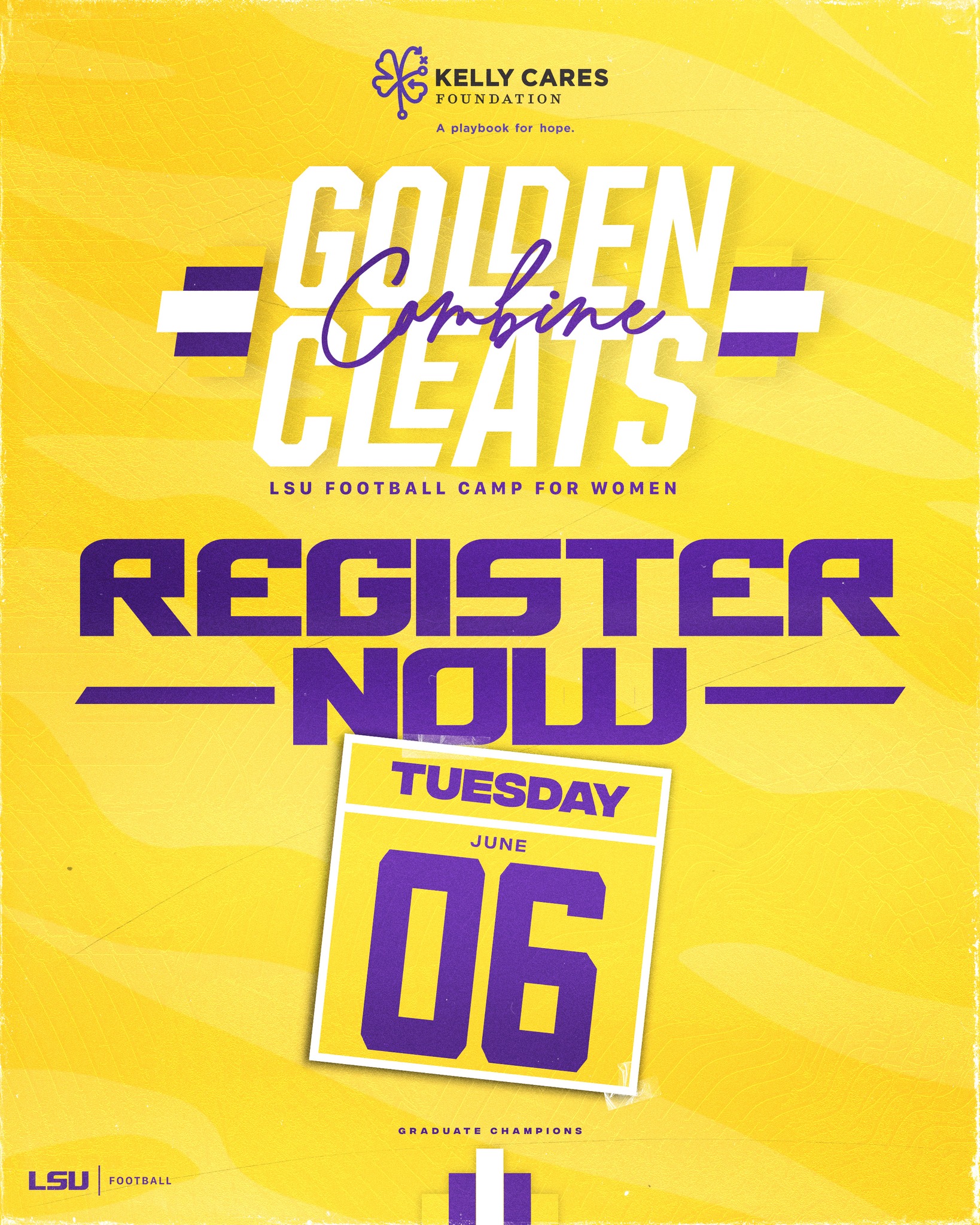 LSU Football - Registration for the 2023 Golden Cleats... | Facebook