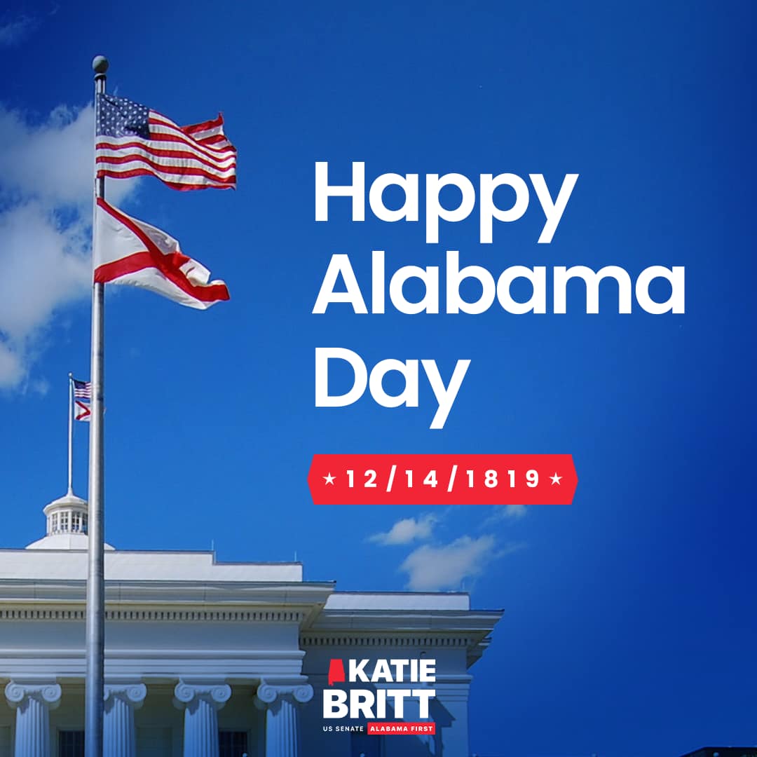 Katie Britt - Happy Alabama Day! The values of faith,...