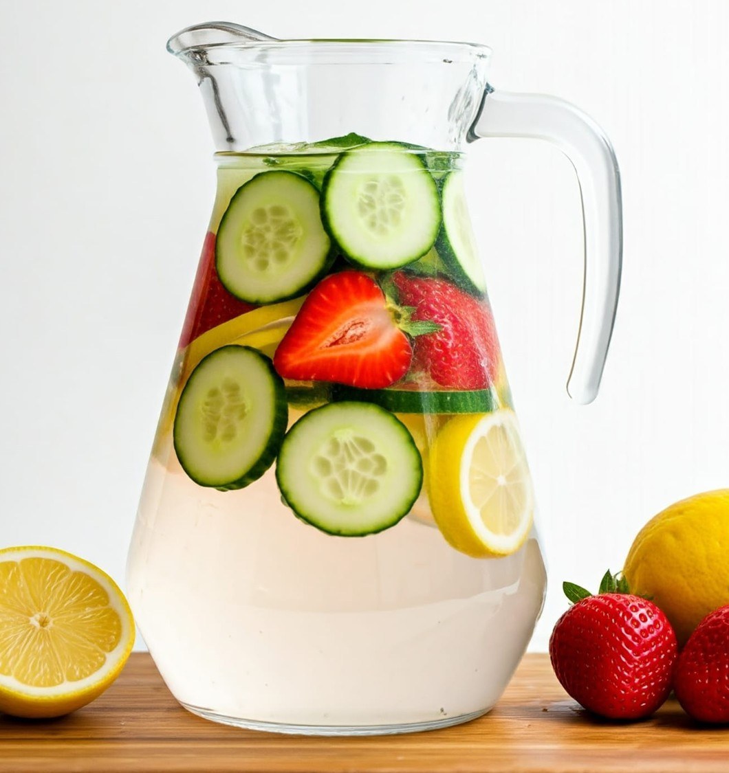 Recetas - AGUA DE FRESA, LIMÓN, PEPINO Y MENTA. + MODO DE PREPARACIÓN ...
