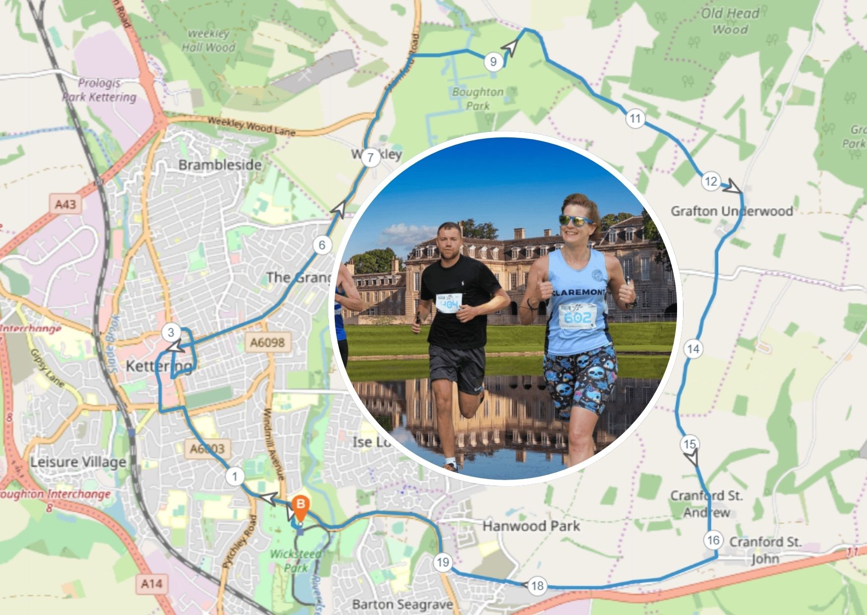 St - useful map showing the route of the marathon on Sunday | Facebook