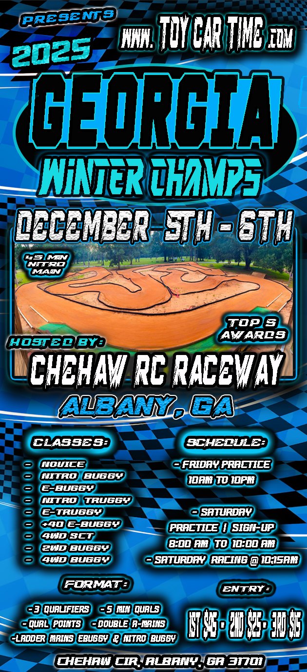 1st Annual GEORGIA WINTER CHAMPS Hosted by Che Haw RC Raceway