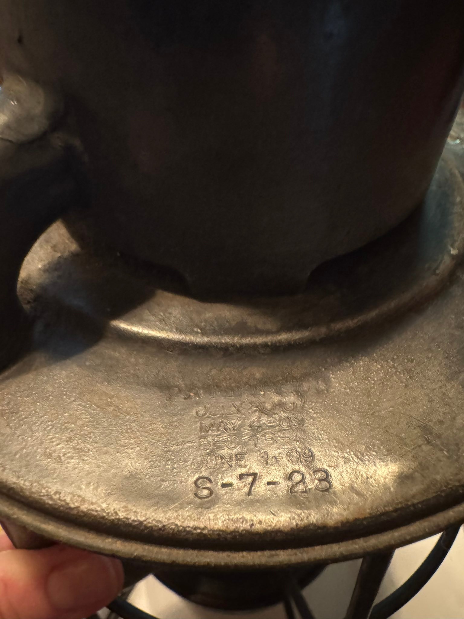 Dietz railroad lantern found in Wooster, Ohio
