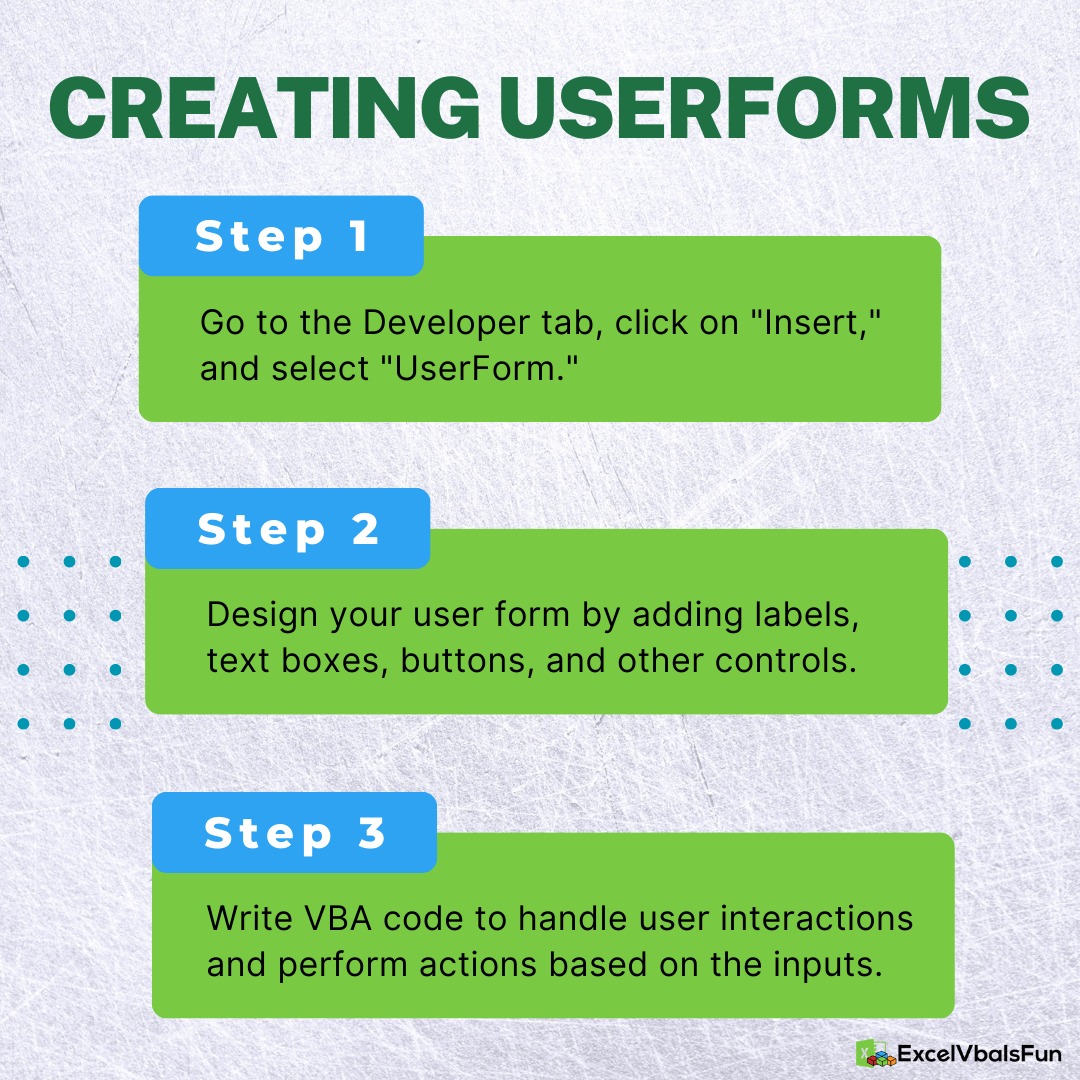 Excelvbaisfun - 📝 Creating User Forms in Excel 📝 User...