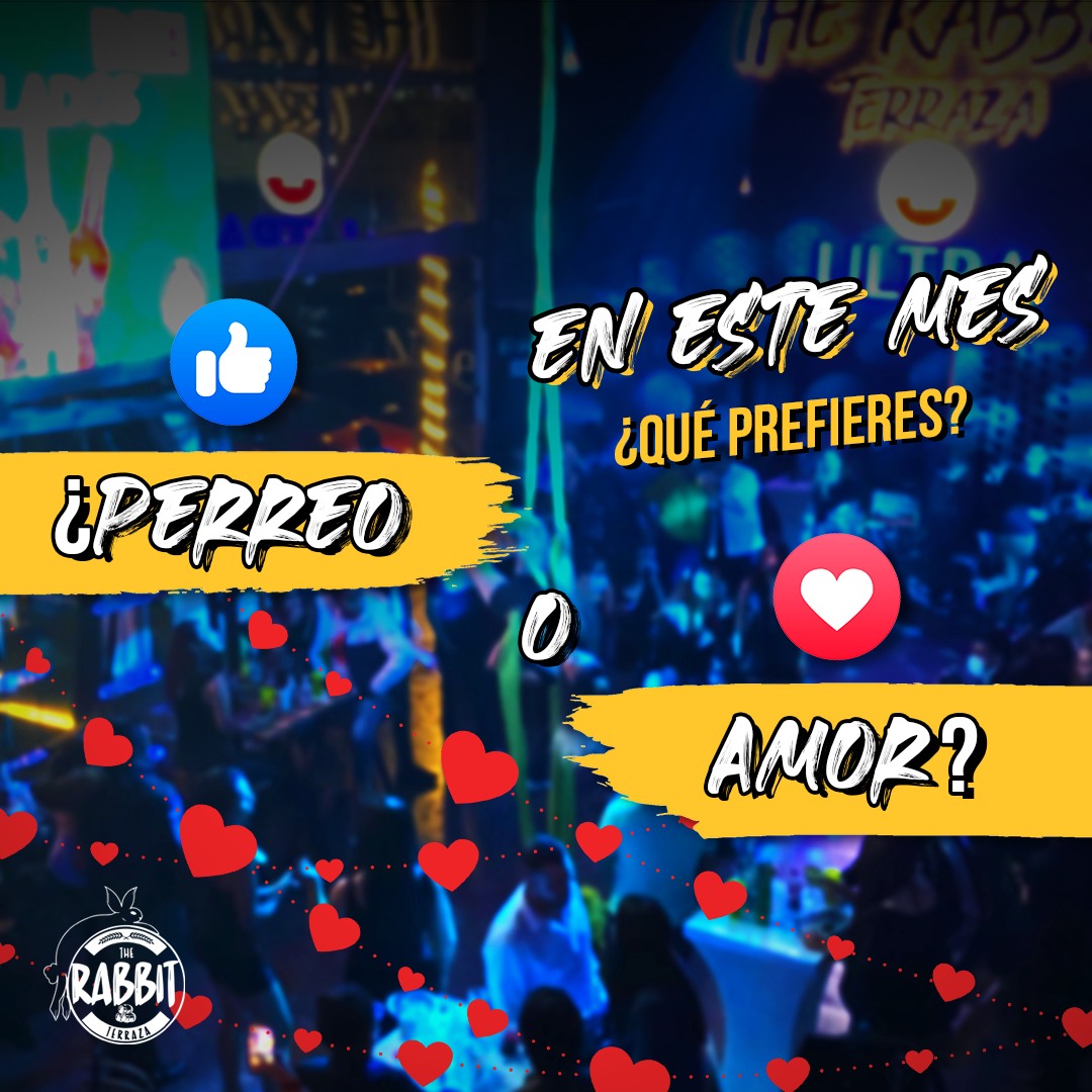 Este mes, ¿Eres team AMOR o PERREO?... - The Rabbit Terraza
