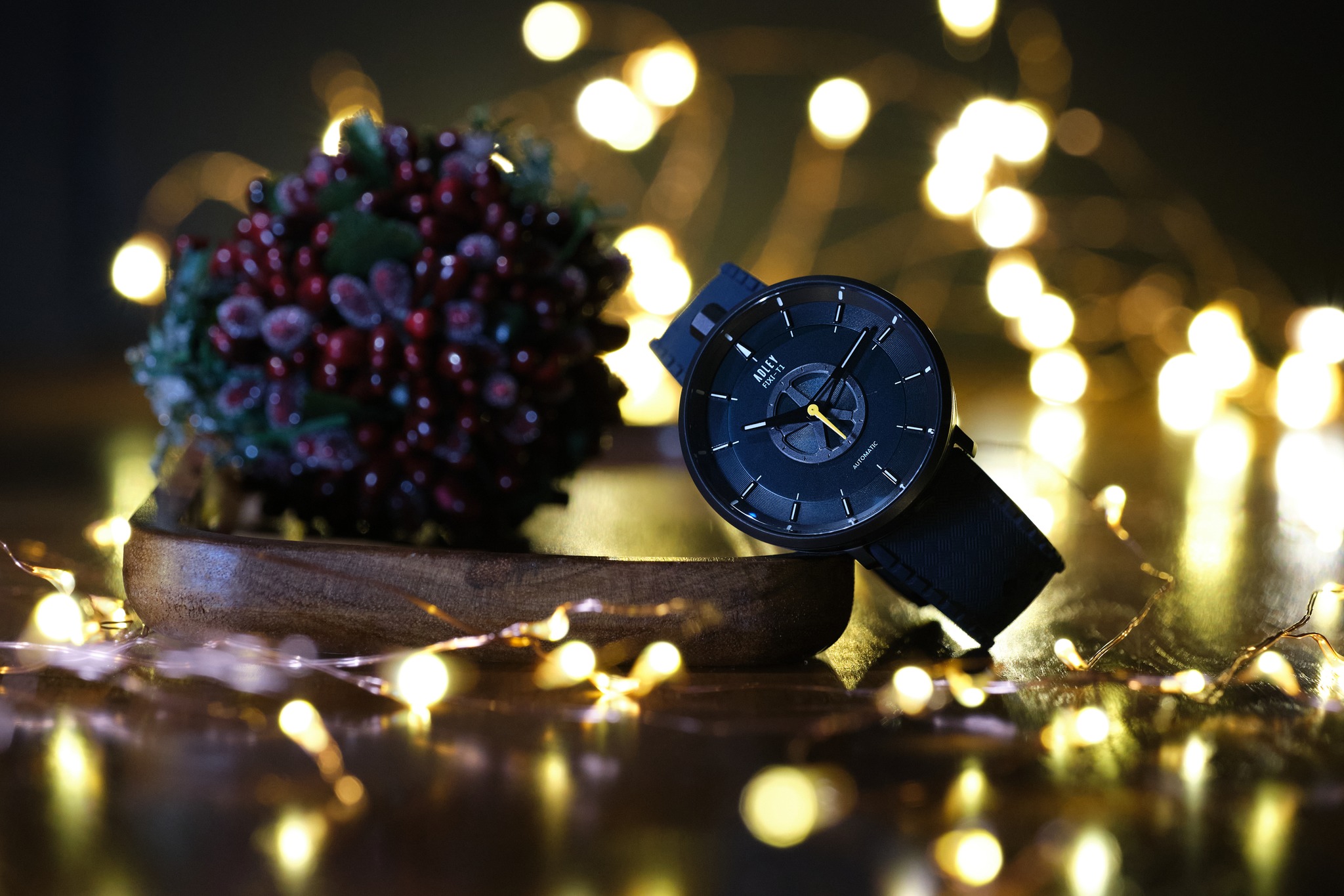 Montre Adley FIXI-T1 Automatique Acier Noir Saphir - 40mm - Homme - Neuve étiquetée