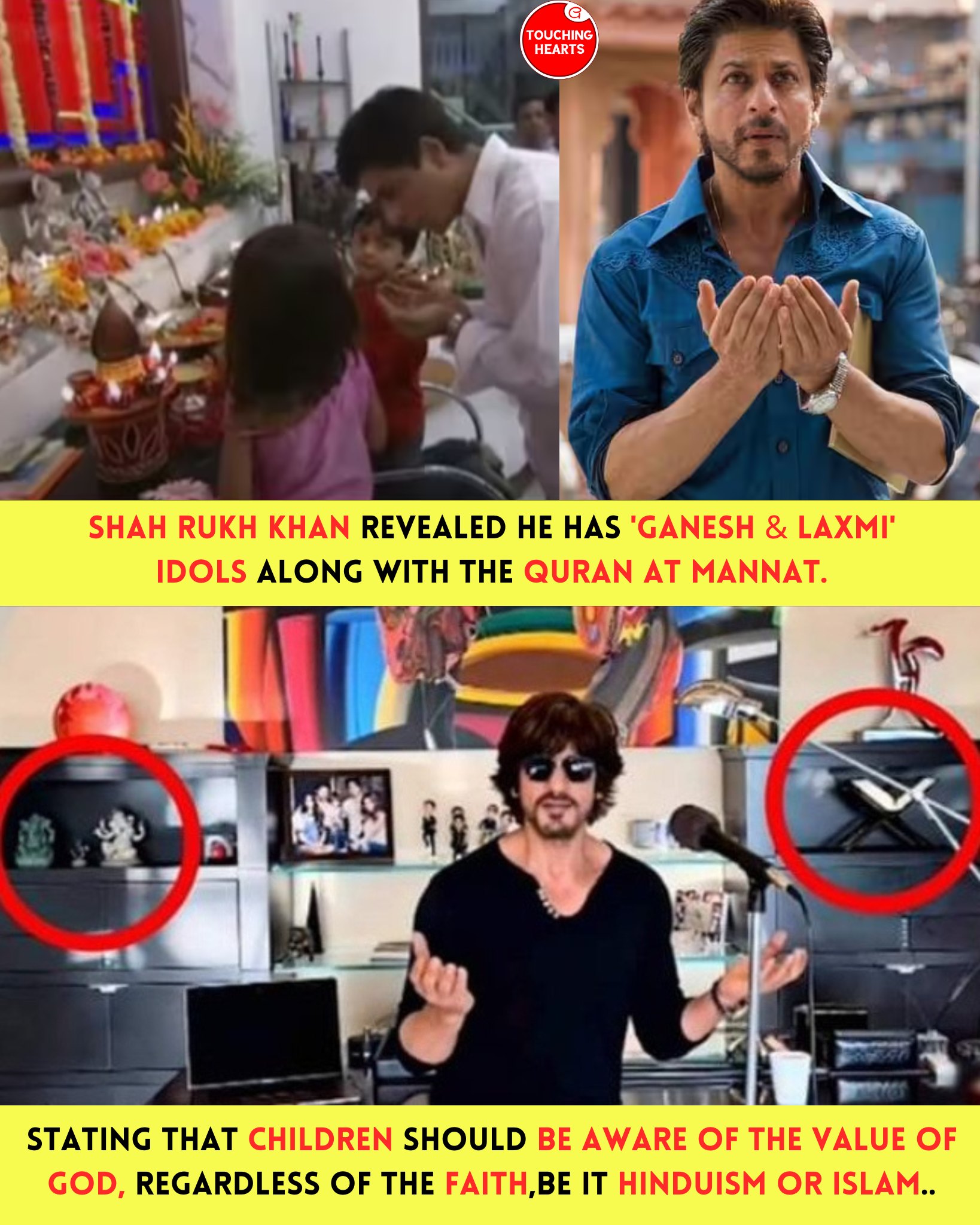 Touching - Shah Rukh Khan, known for his deep-rooted respect for all ...