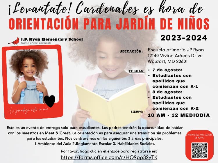 J.P. Ryon Elementary PTO | Waldorf MD