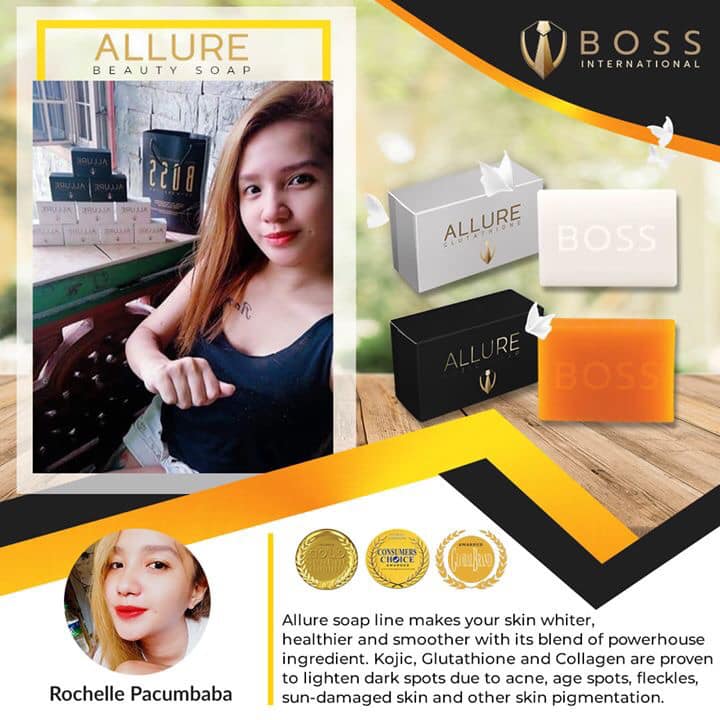 allure glutathione soap boss A healthy for a healthy you. See the results of Beauty Soap with our lady Ms. Rochelle Pacumbaba! Allure Soap Line makes your skin whiter, healthier and smoother with Reg'Activ Essential ME-3, 30 Pigment Size:Bundle 1