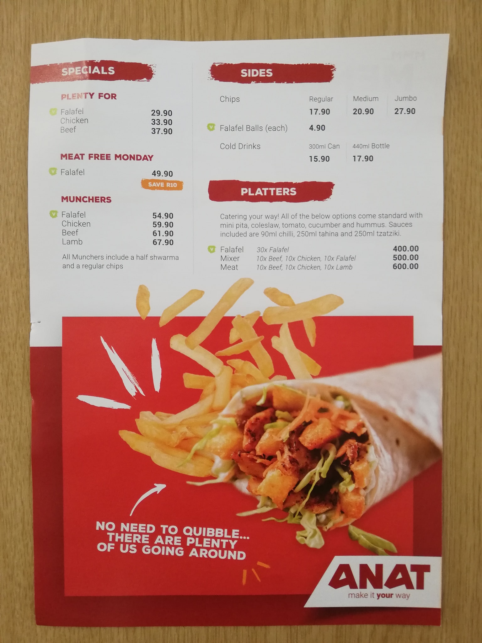 Anat Canal Walk - New menu's! 🌯🥙 Come on down and treat...