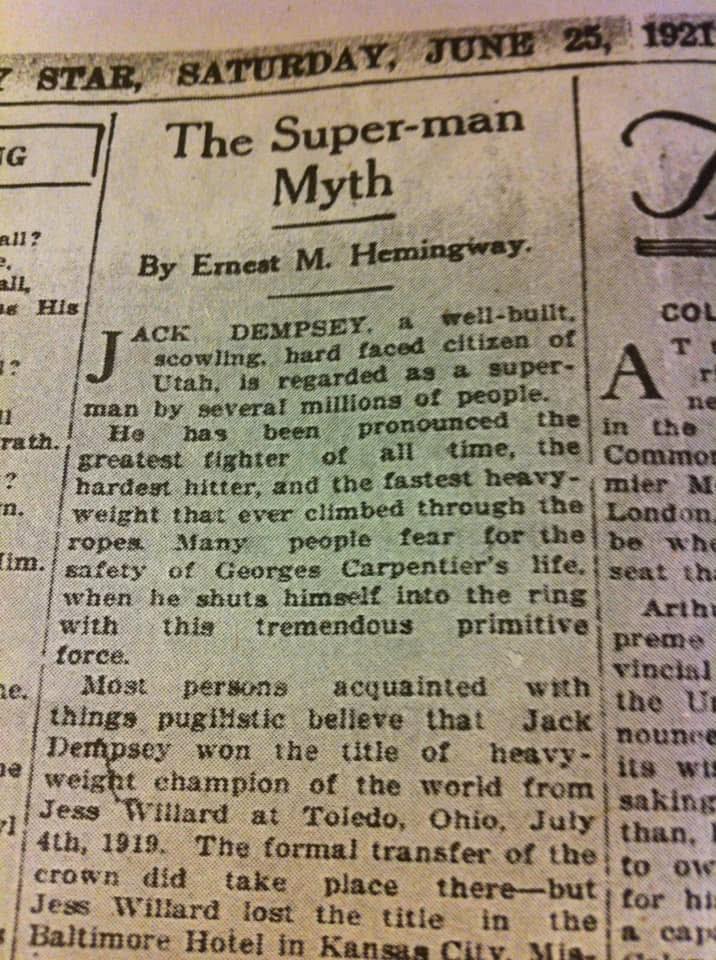 Ernest Hemingway wrote over 70 articles for the Toronto Star from