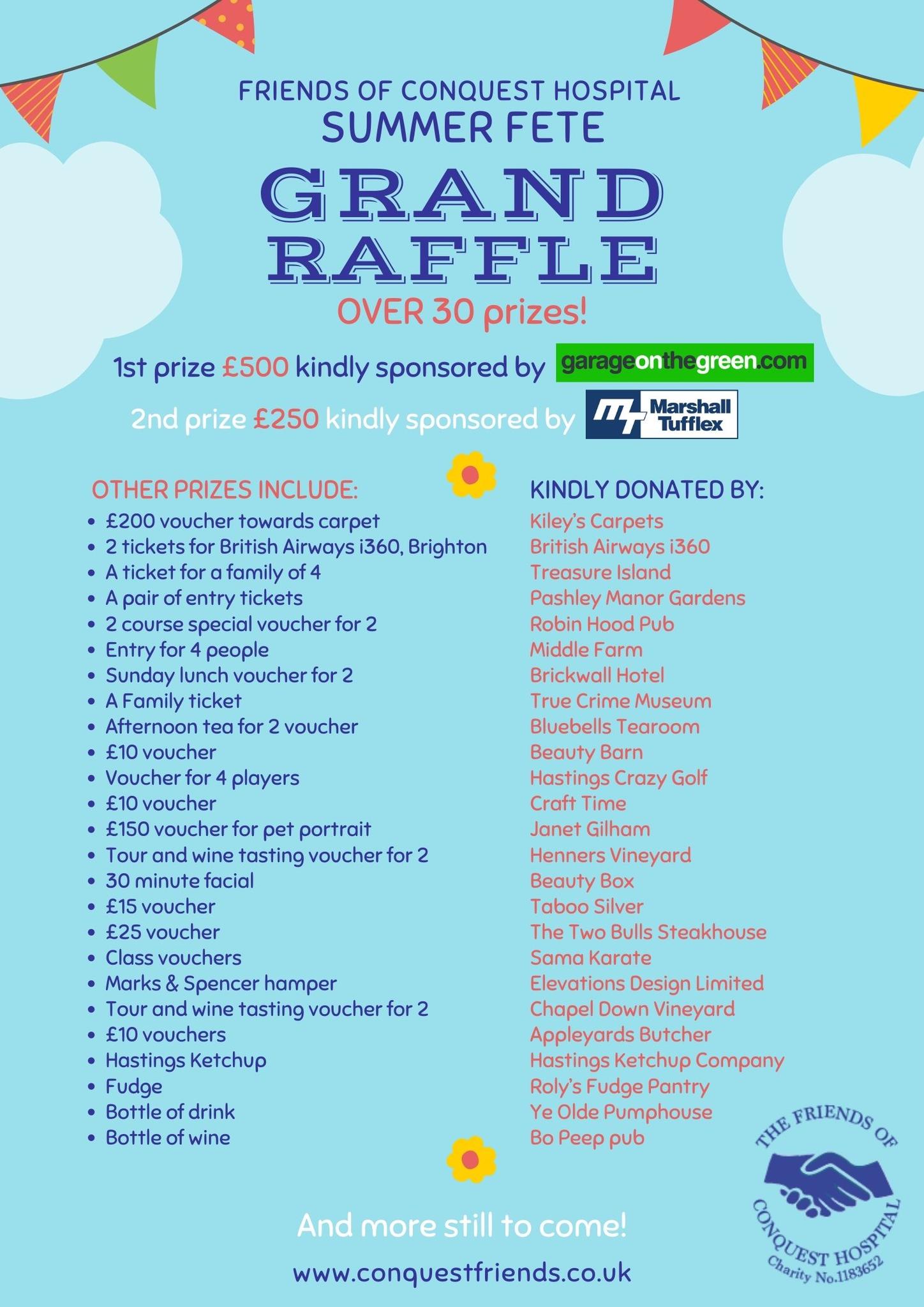 Friends - Here is an updated list of prizes donated to our Grand Summer ...