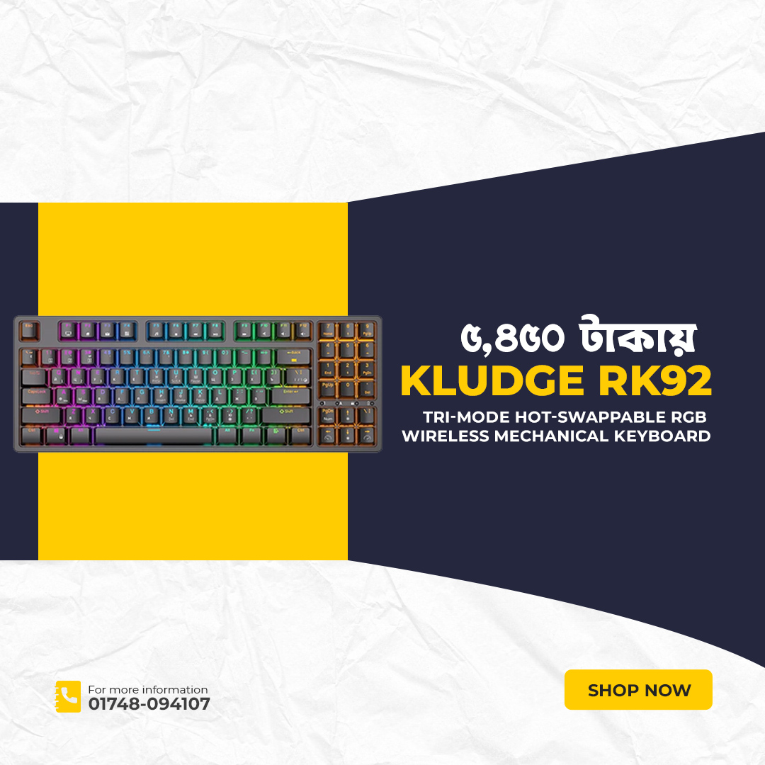 Buy RK Royal Kludge RK92 Tri-Mode... - Skyland Computer BD | Facebook