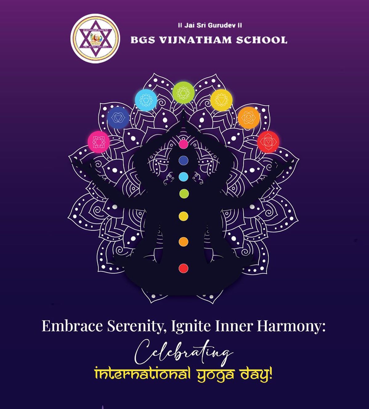 On this International Yoga Day,... - BGS Vijnatham School | Facebook