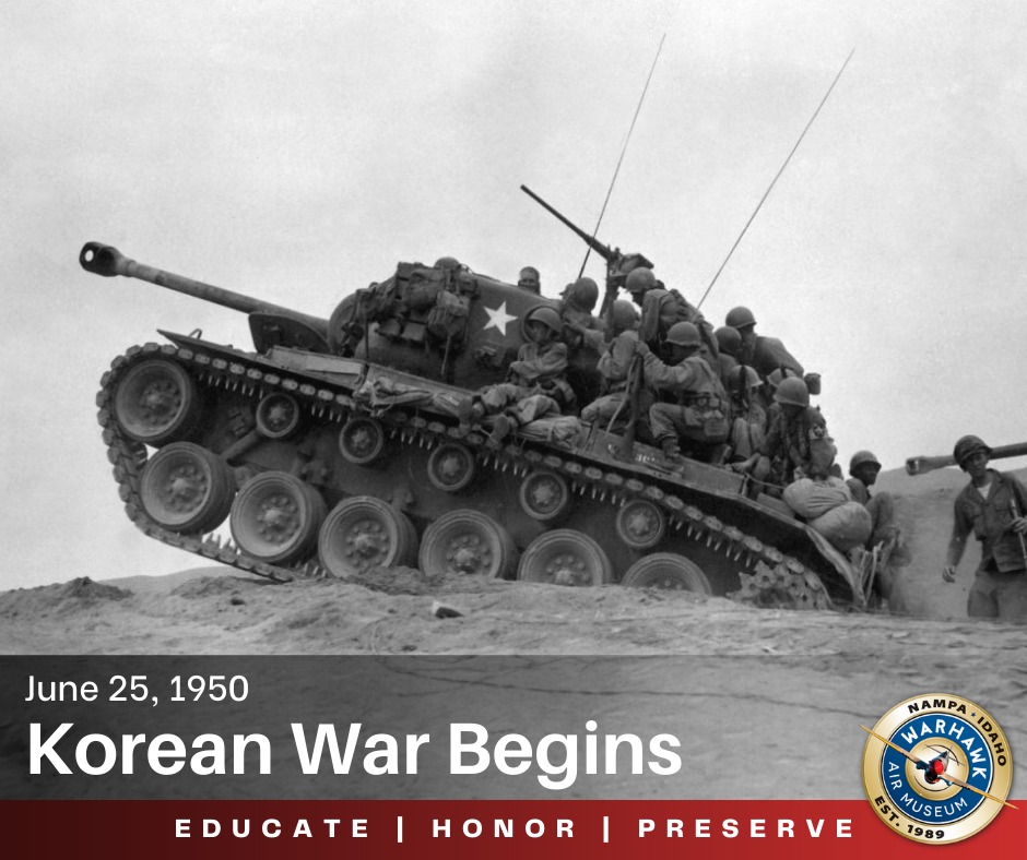 The Korean War began when the North... - Warhawk Air Museum | Facebook