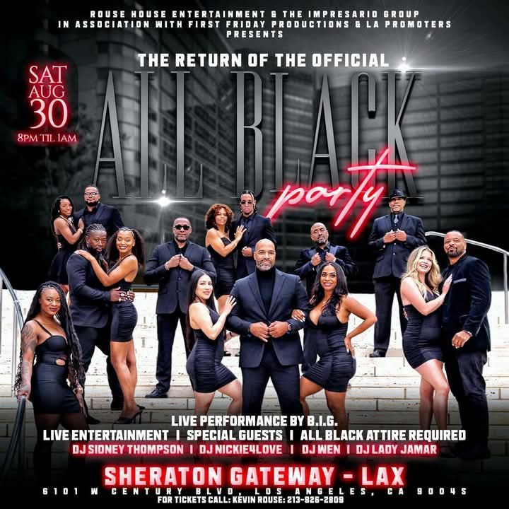 The Return of The Official All Black Party- DJ