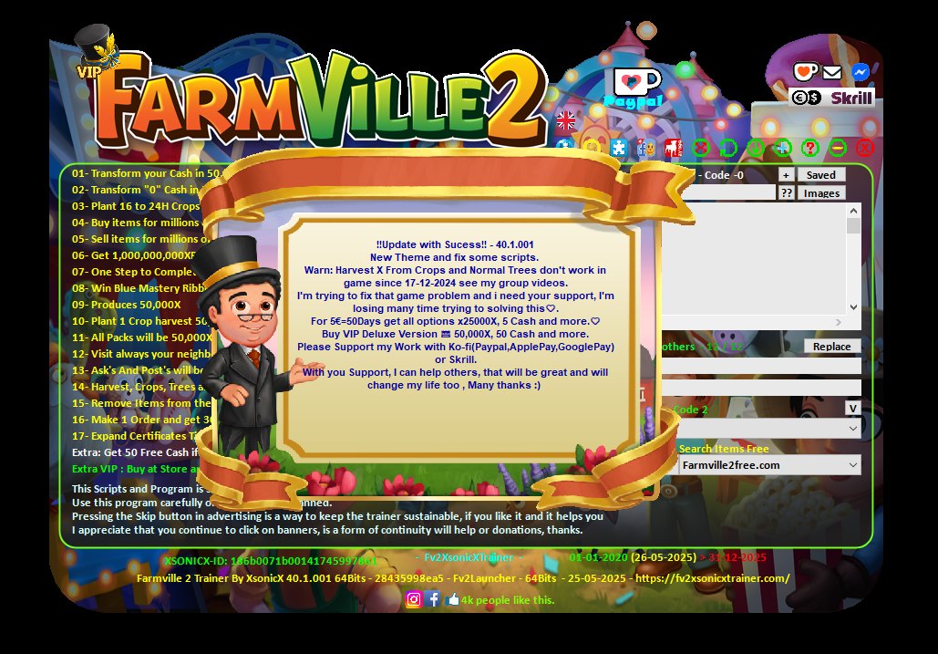 Fv2Trainer - Hi Farmers today i present version 40.1.001.... | Facebook