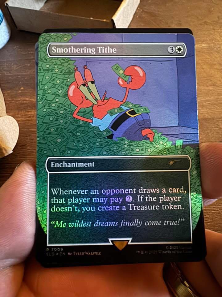 spongebob secret lair mtg bonus cards Magic The Gathering x Squarepants: Internet Sensation (Non-Foil) : Toys & Games Spongebob SLD Bonus Card :