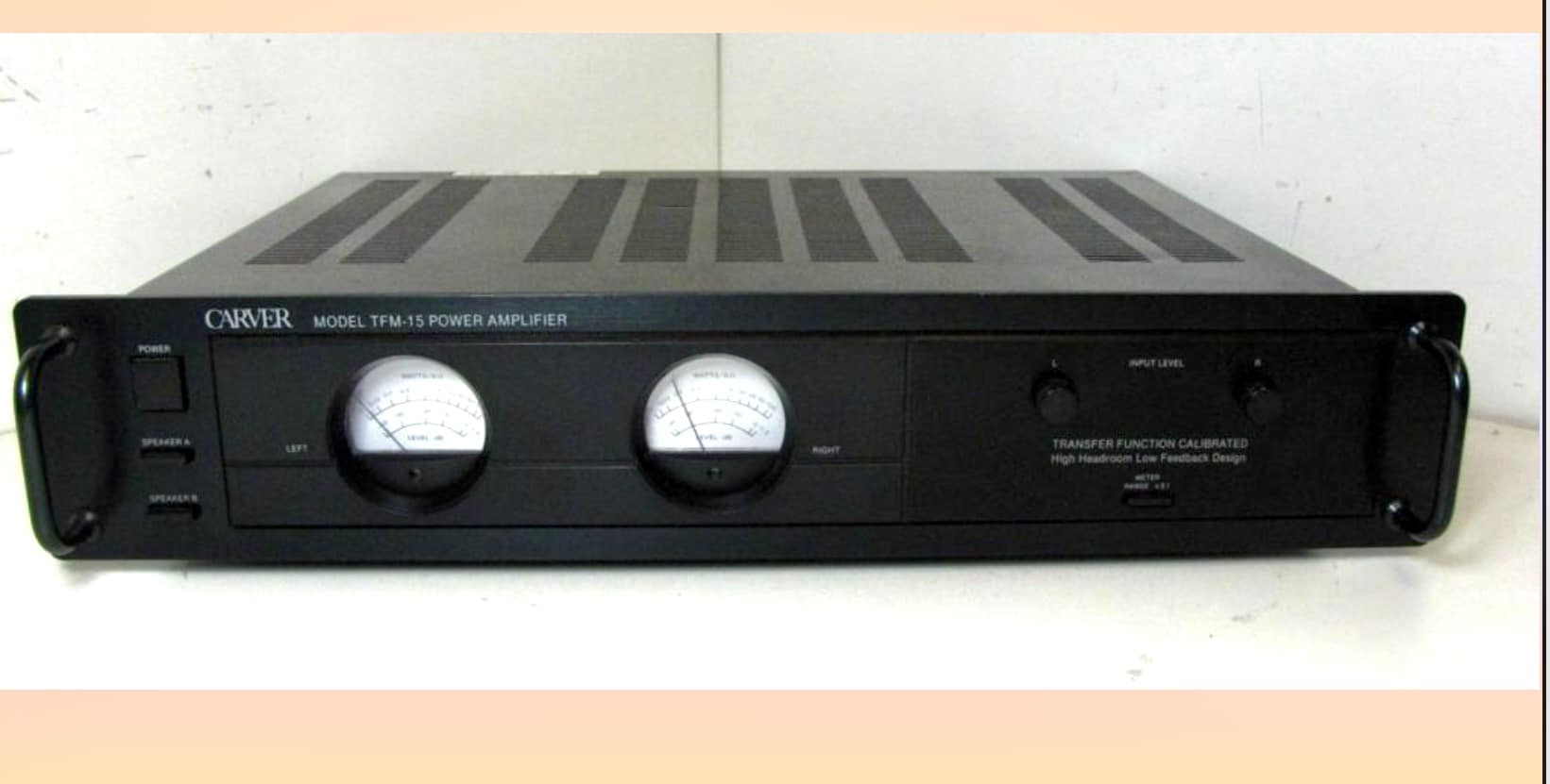 My Carver PM950 amplifier 2x475 watt 4 ohms, 2x325watt 8 ohms.