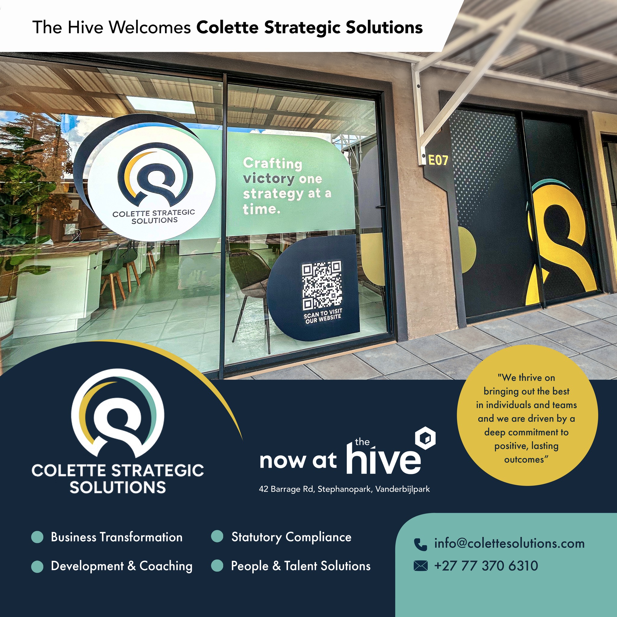 The Hive - Colette Strategic Solutions is now at The Hive! Specialising ...
