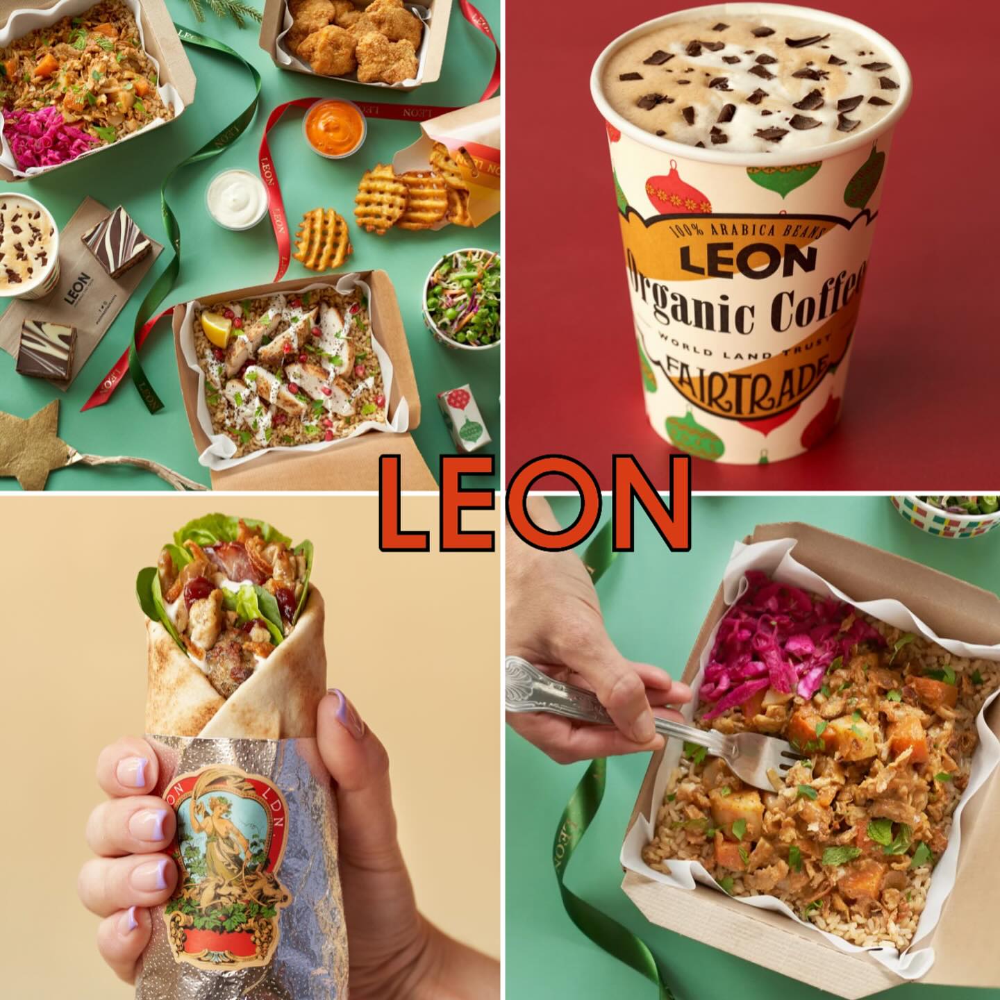 UK Newest Foods - 🎄🎅🏼🥗 Festive Menu at LEON!! 👉🏼Swipe all...