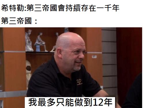 希特勒曾經說過德意志第三帝國將會成為永遠統治世界的千年帝國，然... - 世界史迷因 World History Memes | Facebook